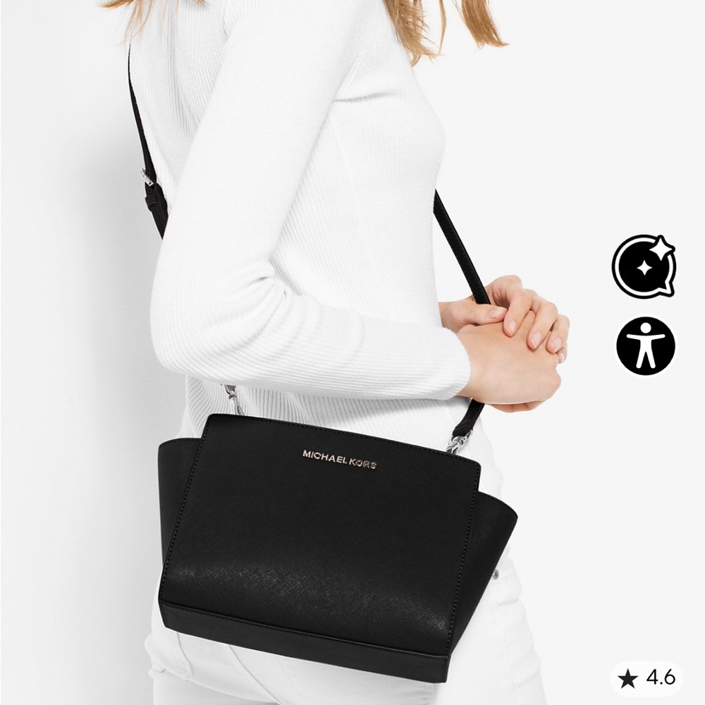 Michael Kors Selma Medium Saffiano Leather Crossbody bag